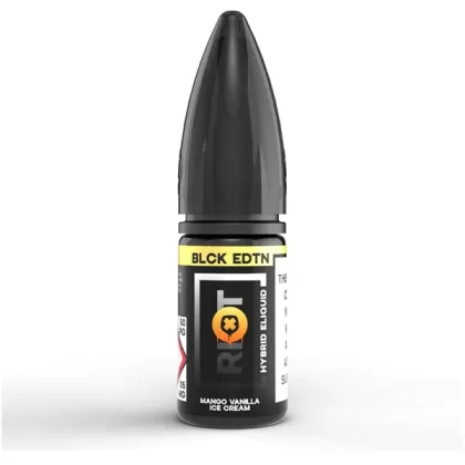 Riot Squad BLCK EDTN Mango Vanilla Ice Cream Hybrid Nic Salt E-Liquid