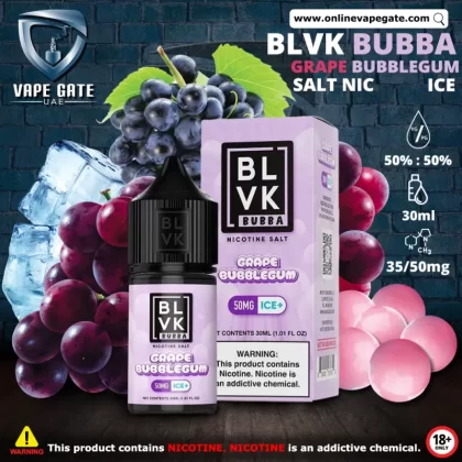 GRAPE BUBBLEGUM ICE - BLVK BUBBA SALTS - 30ML