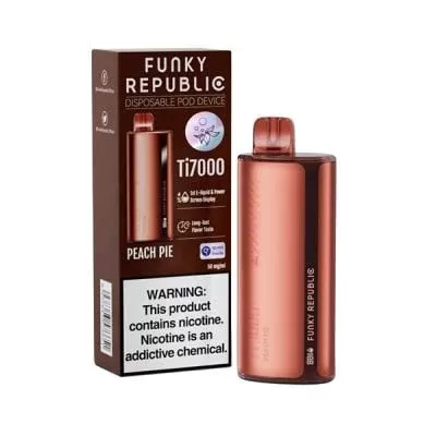Peach Pie Funky Republic Ti7000 Disposable