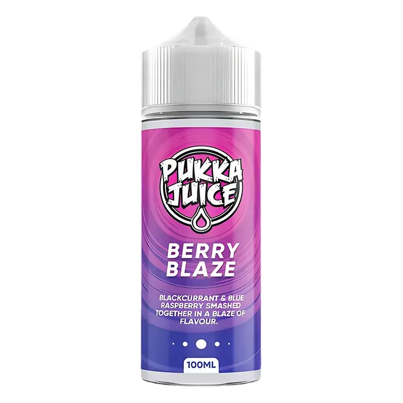 Pukka Juice Berry Blaze Vape Juice 100ml - Size#0 Nic Shots>1 x 18mg Nic Shot>2x 18mg Nic Shot