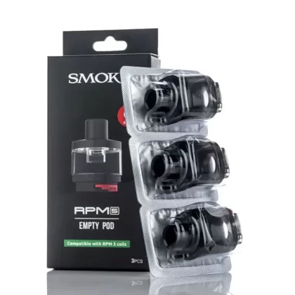 SMOK RPM 5 Replacement Pods and - Pack of 3 - RPM 5 Empty Pods