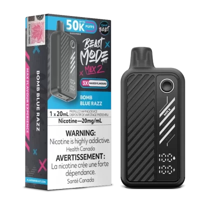 Beast Mode Max 2 50K Bomb Blue Razz By Flavour Beast