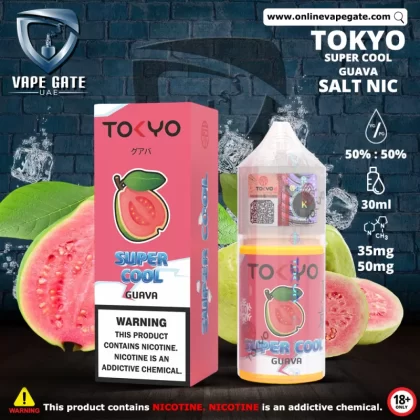 Tokyo Super Cool Guava Saltnic 30ml - 35 mg / 30 ml