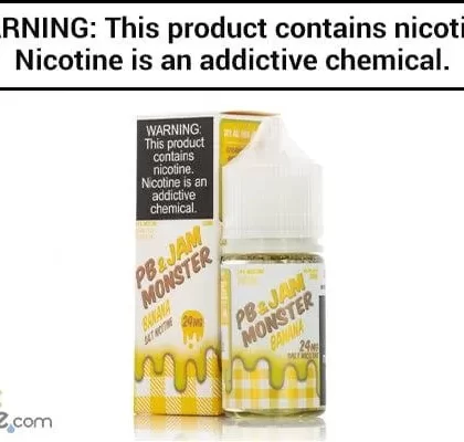 BANANA BY PB & JAM MONSTER SALT NIC 30ML - Vapejuice