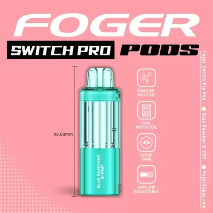 Foger Switch Pro Disposable POD ONLY Blue Rancher