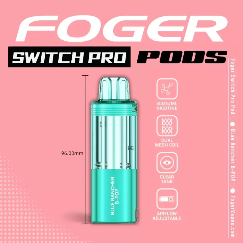 Foger Switch Pro Disposable POD ONLY Blue Rancher