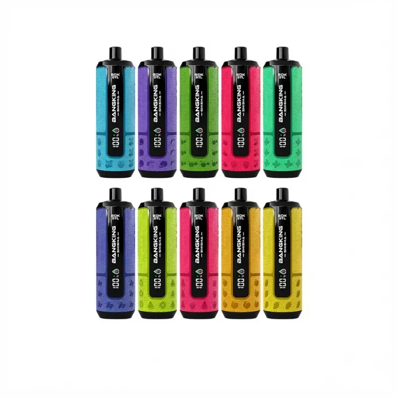 Bang King Shisha 60000 Puffs DTL Mesh Vape - Random Mix, Blue Razz Blast; 3-nicotine, 2-nicotine (759080) - Image 2