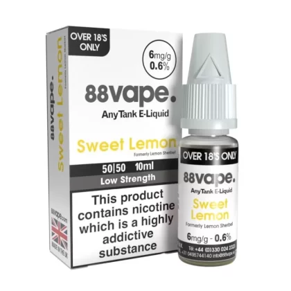 Sweet Lemon (Lemon Sherbet) E-Liquid Anytank Series by 88vape (10ml) - 6mg