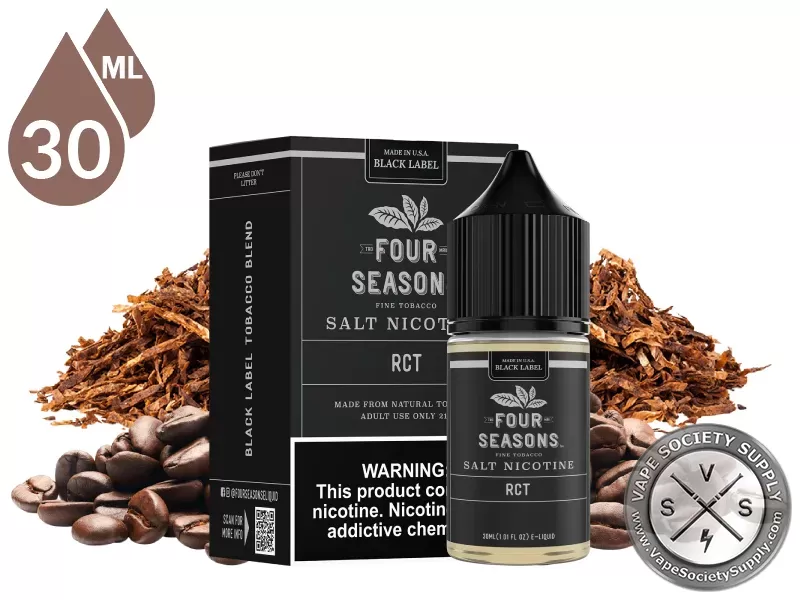 Roasted Coffee Tobacco (RCT) Black Label Four Seasons Salt 30ml
