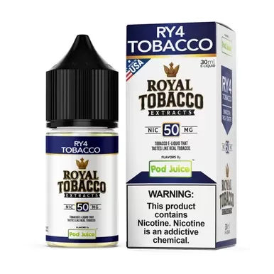 RY4 Tobacco Pod Juice x Royal Tobacco Extracts Salts 30mL