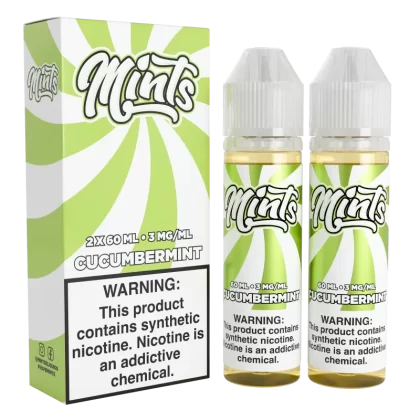 Mints Vape Co - Cucumbermint - 120ML E-Liquid (Twin 60ML Pack) - 3MG