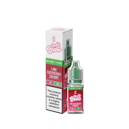 Ohm Brew Double Brew Lime Raspberry Cherry 10ml Nic Salt E-Liquid - 20mg