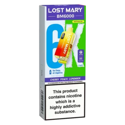 Lost Mary BM6000 Cherry Peach Lemonade Prefilled Pod Kit