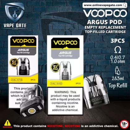 Voopoo Argus Pod Empty Replacement Top-Filled Cartridge - 1.0 ohm (3ml)