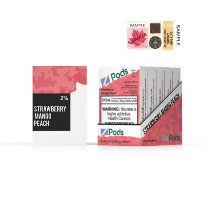 ZPODS – STRAWBERRY MANGO PEACH - Nicotine Strength#20 MG