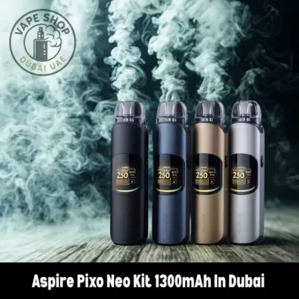 Aspire Pixo Neo Kit 1300mAh In Dubai - Black, Charcoal Blue