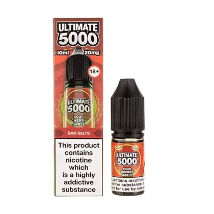 Sour Cherry Apple Nic Salt E-Liquid by Ultimate 5000 Bar Salt - 5mg