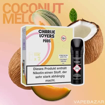 Charlie Lovers Pods – Coconut Melon (2er Pack) - 20mg/ml, 10mg/ml; Vape Product