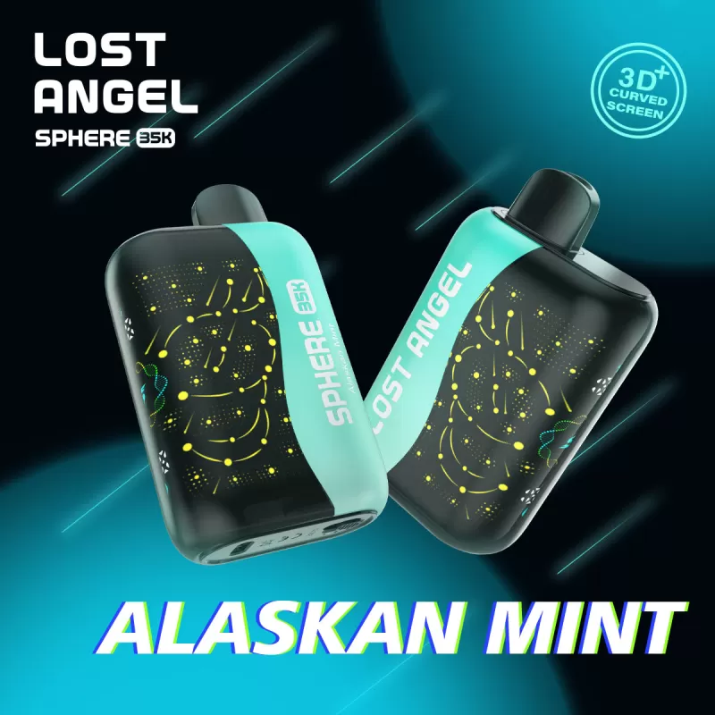 Lost Angel SPHERE 35K Disposable Device – 35000 Puffs - Sour Apple Ice - Image 2