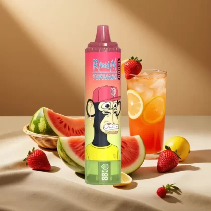 RandM Fumot Tornado 15000 Puffs Disposable Vape – 25mL, Mesh Coil, Type-C Strawberry Watermelon Lemonade