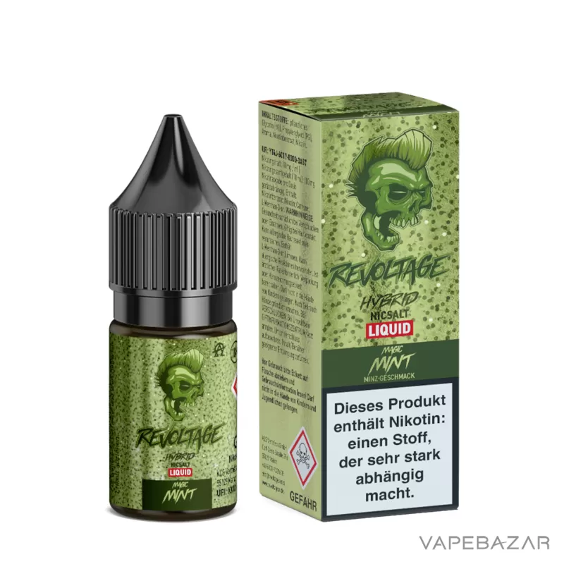 Revoltage Hybrid Nicsalt Liquid – Magic Mint - 20mg/ml, Nikotinfrei - Image 3
