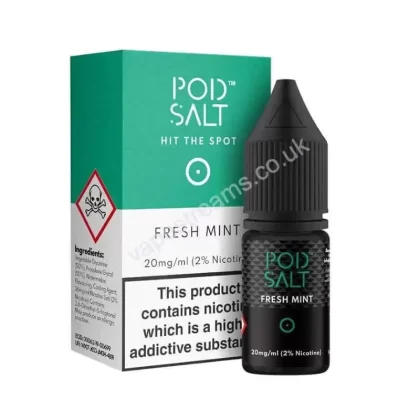 Fresh Mint Nicotine Salt E-Liquid By Pod Salt Core Range - Vapestreams Co