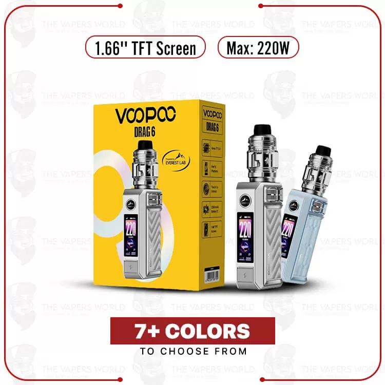 VooPoo Drag 6 Vape Mod Kit - Thevapersworld