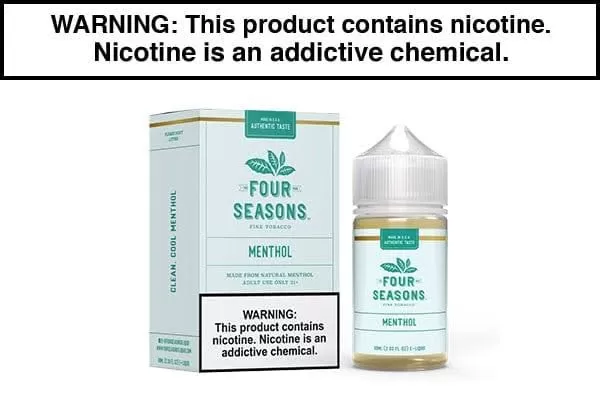 MENTHOL BY FOUR SEASONS 30ML/60ML - Vapejuice