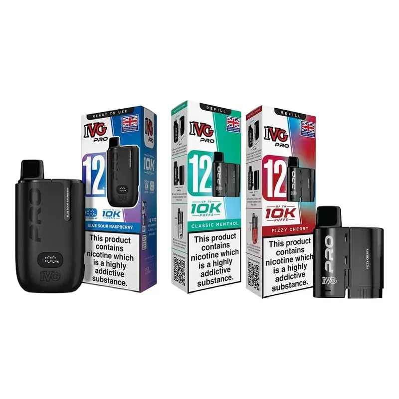 IVG PRO 12 VAPE KIT 20MG – 30K BUNDLE