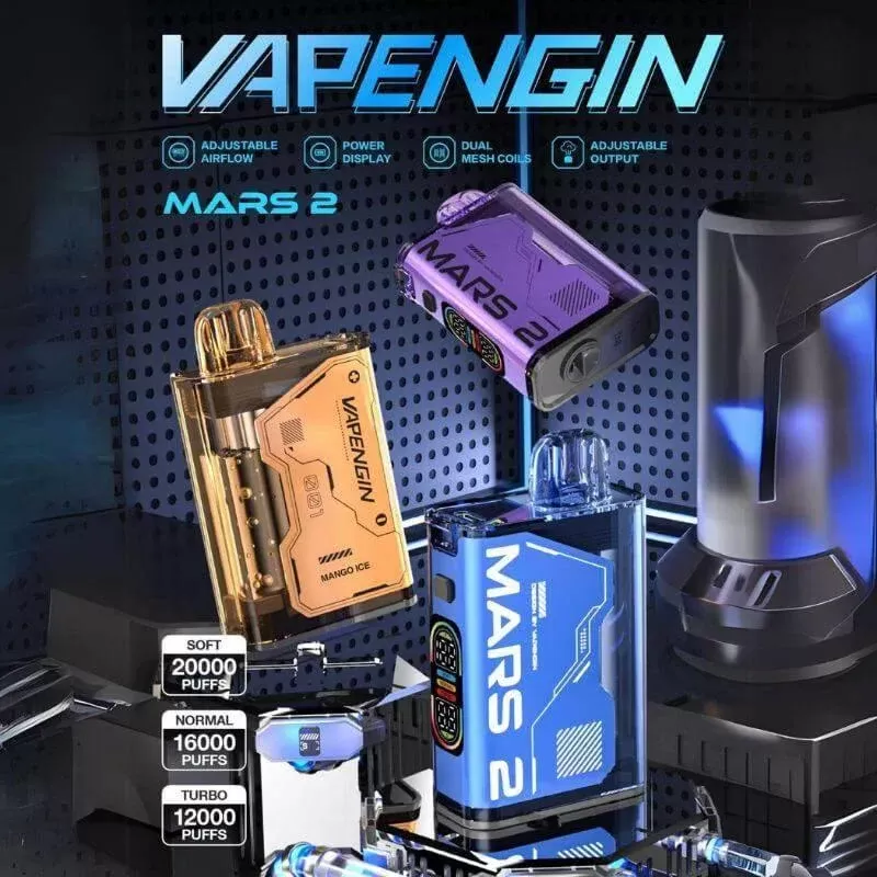 Vapengin Mars 2 Disposable Vape – 20000 Puffs - Offers#1 Pc>1 Box(5pcs)~flavors#Blackcurrant Ice>Lychee Ice>Strawberry ice cream>TARO ICE CREAM>Bisscoff Cheesecake>Creamy Avocado Milkshake>L (6560F3)