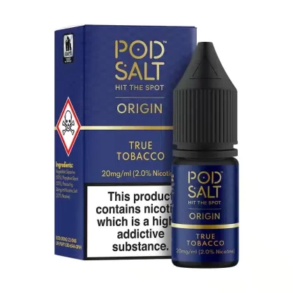 True Tobacco – Pod Salt Nicotine Salt E Liquid – 10ml – TPD - Vapestorm Co