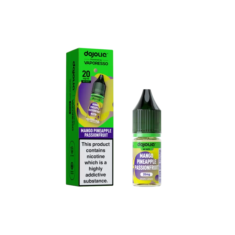 DojoLiq Mango Pineapple Passionfruit 10ml Nic Salt E-Liquid by Vaporesso - Image 2