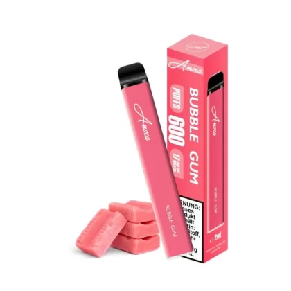 Anoca – Bubble Gum - Bubblegum / 500 mAh / Nikotinsalz / Propylenglykol / pflanzliches Glycerin / Aromastoffe / 17mg/ml / ca. 600