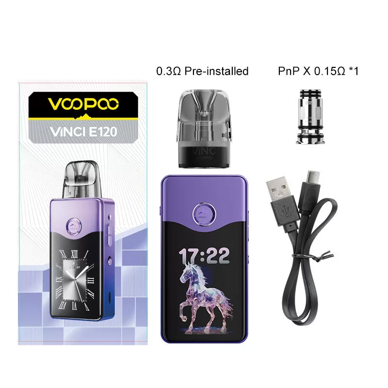 VOOPOO VINCI E120 Pod Kit 120W - Spray Black - Image 3
