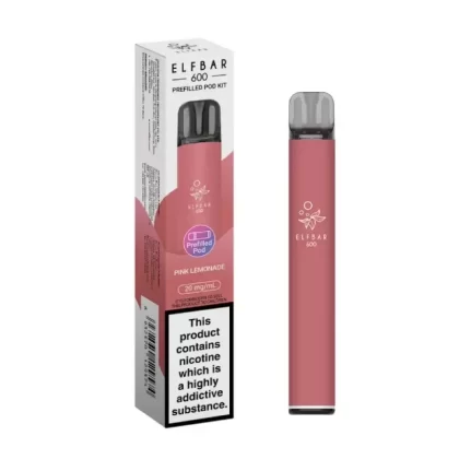 ELFBAR 600 Prefilled Pod Kit Pink Lemonade - Ejuicewarehouse