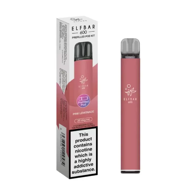 ELFBAR 600 Prefilled Pod Kit Pink Lemonade - Ejuicewarehouse