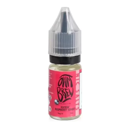 Ohm Brew Rockin Raspberry Sorbet Nic Salts E Liquid (10ml)