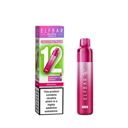 Elf Bar Plus 12 Prefilled Pod Vape Kits - Kiwi Passionfruit Guave