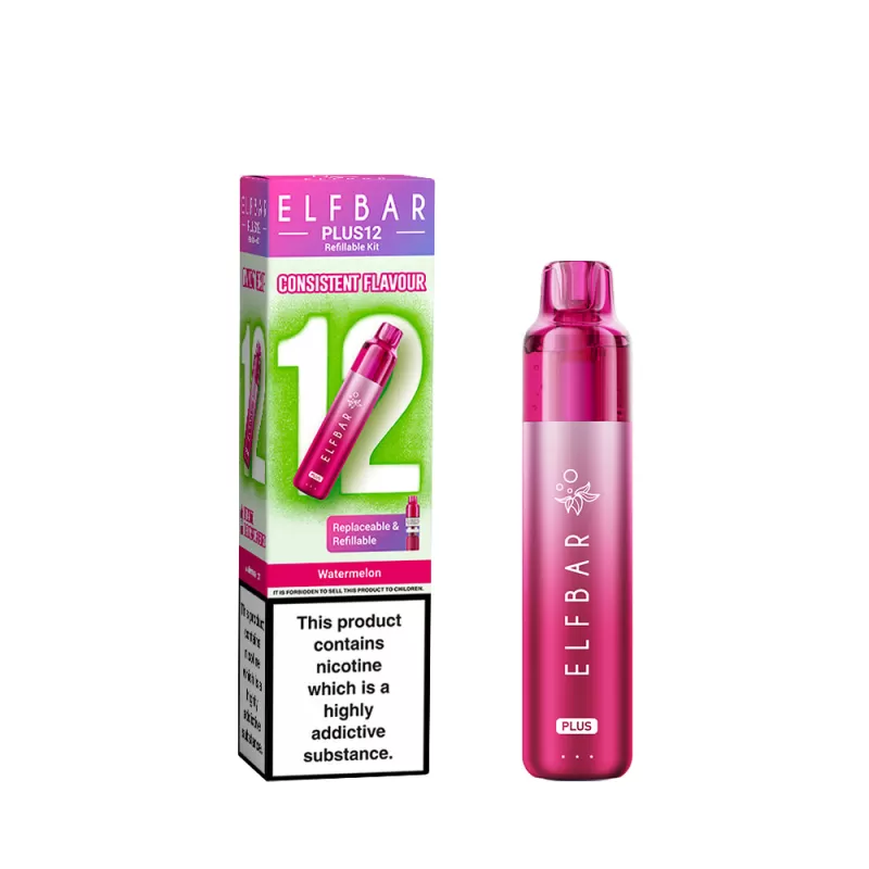 Elf Bar Plus 12 Prefilled Pod Vape Kits - Kiwi Passionfruit Guave