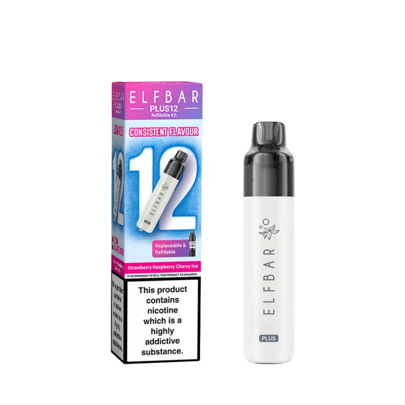 Elf Bar Plus 12 Prefilled Pod Vape Kits - Kiwi Passionfruit Guave - Image 2