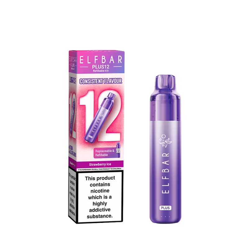 Elf Bar Plus 12 Prefilled Pod Vape Kits - Kiwi Passionfruit Guave - Image 3