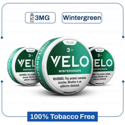 Velo Plus Wintergreen 3MG Nicotine Pouch – Electronic Puffs - Ejuicewarehouse