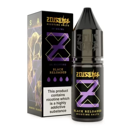 Black Reloaded Nic Salt E-Liquid by Zeus Juice (10ml)