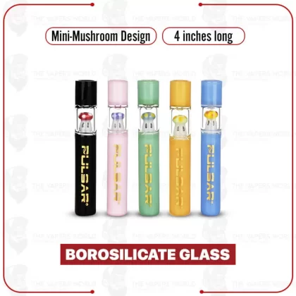 Pulsar Mini-Mushroom Glass Chillum - Thevapersworld