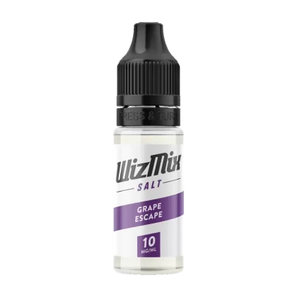 Wizmix Salt Grape Escape - 10ml - Vape Product, 10mg (Discontinued) (0DED3A)