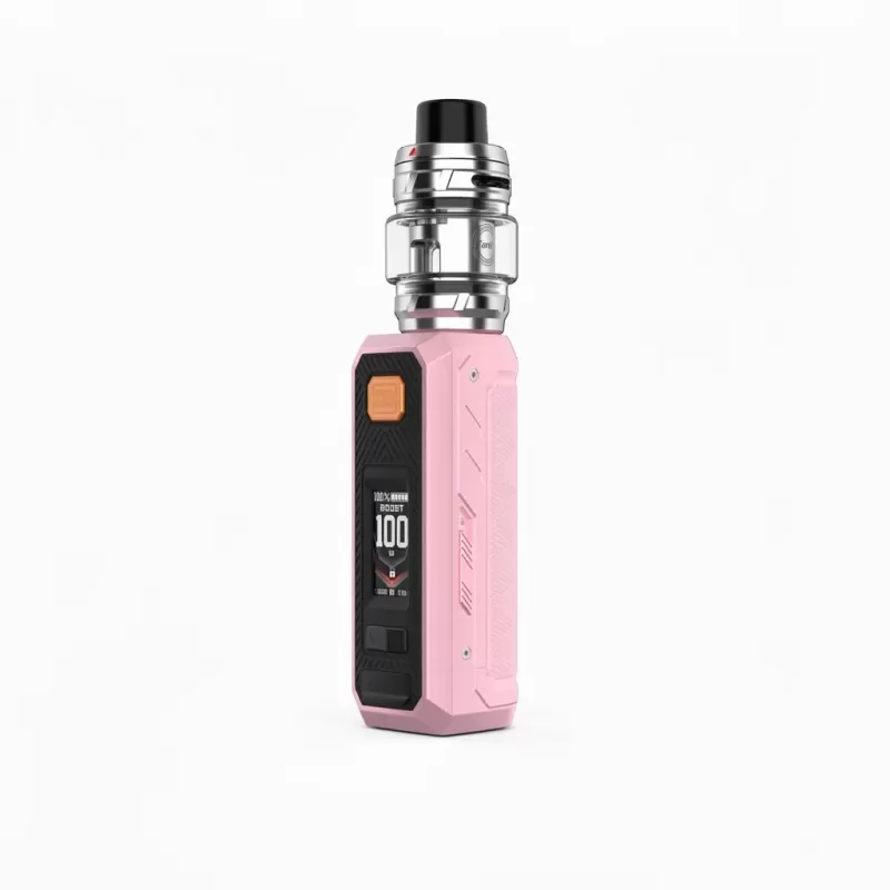 Vaporesso Armour Ultra 100W Starter Kit 5500mAh Rugged - Obsidian Black, Light Pink - Image 3