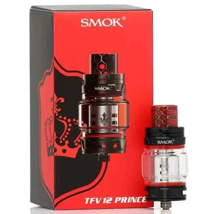 Smok TFV12 Prince – Tank - Color#MATTE BLACK>GUN METAL>STAINLESS>PURPLE>WHITE>AUTO PINK>GOLD>GREEN>RED>PRISM BLUE>7-COLOR