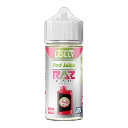 Strawberry Lolly RAZ X POD JUICE 100ml - VAP; Vape Product, Vape Product; Single