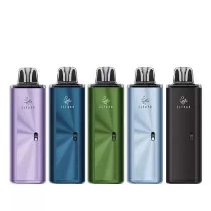 Elf Bar ELFX Mega Pod Vape Kit - Black, Cyan (CA30E9)