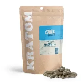 500mg Kratom Capsules – White Maeng Da – 100 ct – Chill Plus - Ejuicewarehouse